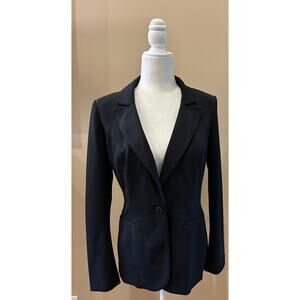 White House Black Market Black Suit Jacket Blazer, Size 4